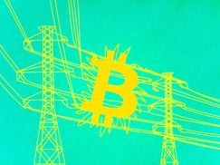 Bitcoin mining and renewable energy. (Illustration: Yunha)