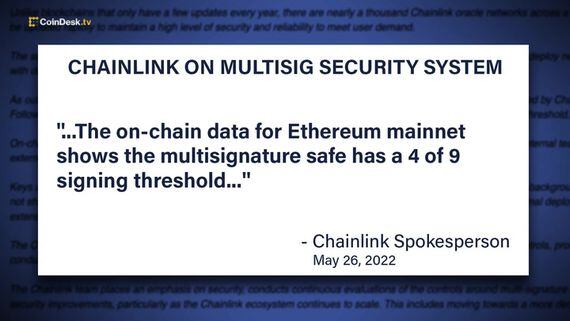 Chainlink Response to Multi-Sig Security Protocol